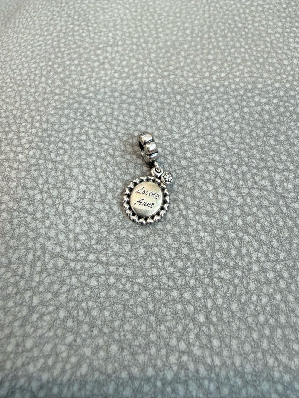 Pandora Silver Loving Aunt Dangle Charm